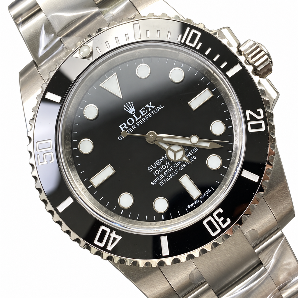 Rolex Submariner No-Date Oystersteel Black Ceramic Bezel Black Dial Oyster Bracelet Watch