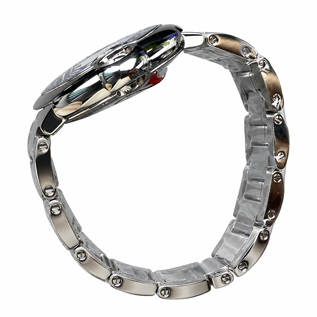 Cartier Ballon Bleu de Cartier 33mm Stainless Steel Silver Dial Roman Numeral Steel Bracelet Automatic Watch