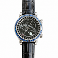 Patek Philippe Celestial White Gold Blue Sapphire Black Star Dial Moon Phase 44mm
