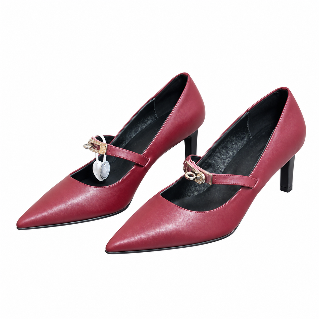 Hermès | Women’s Heeled Calfskin Shoes | The Colour of Confidence