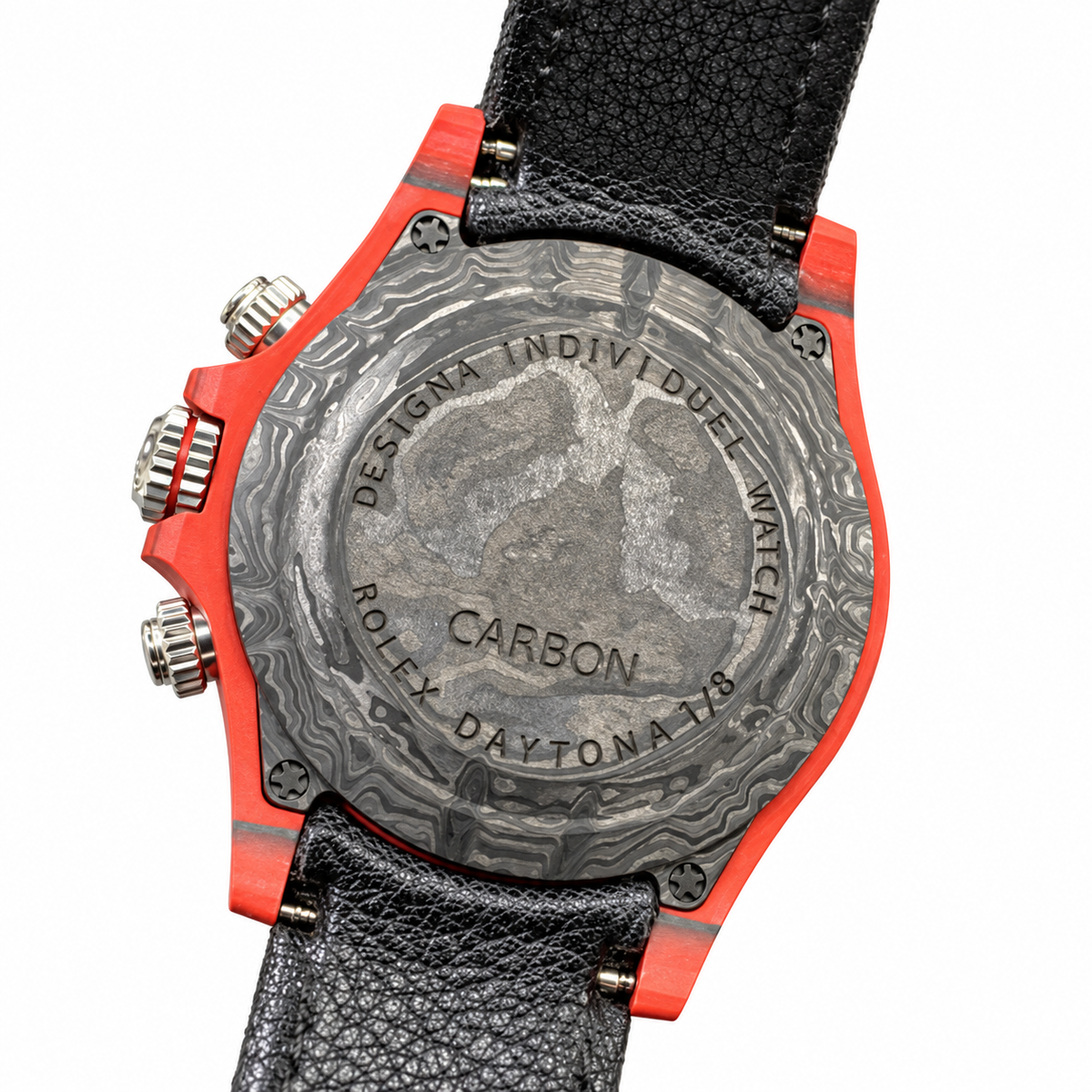 Rolex Cosmograph Daytona Skeleton 42mm Red Carbon Custom Chronograph Watch