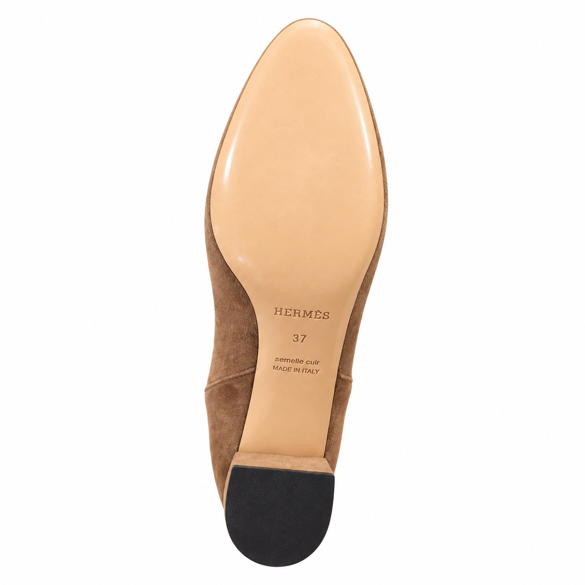 Hermès | Classic Full-Grain Leather Low-Heel Shoes | French Luxury Handcrafted