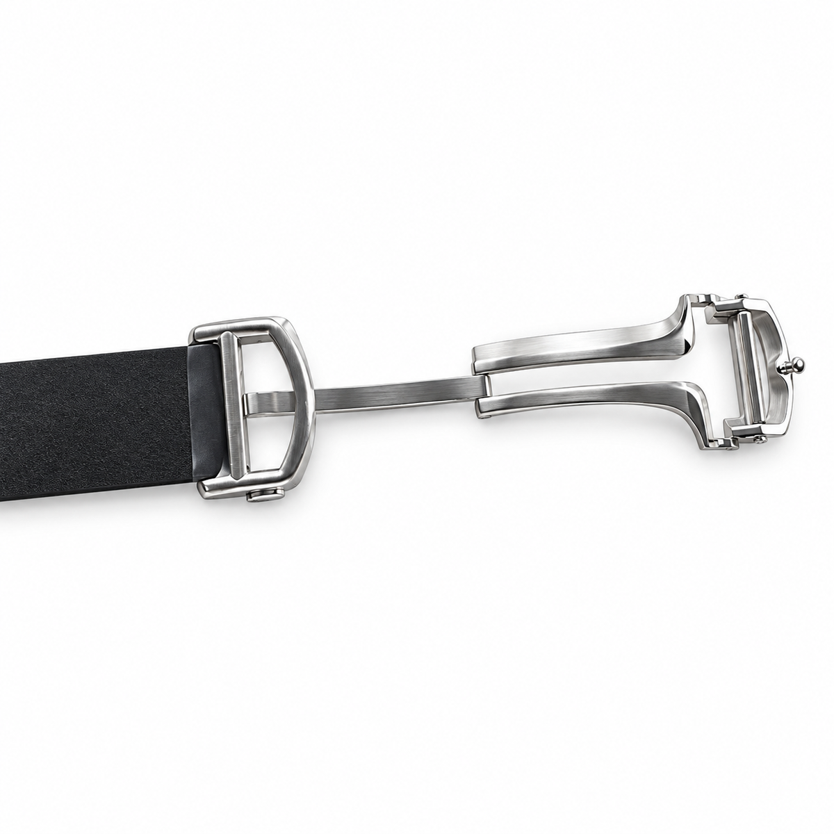 Cartier Santos de Cartier Large Steel & Black PVD Grey Dial Black Rubber Strap Automatic Watch