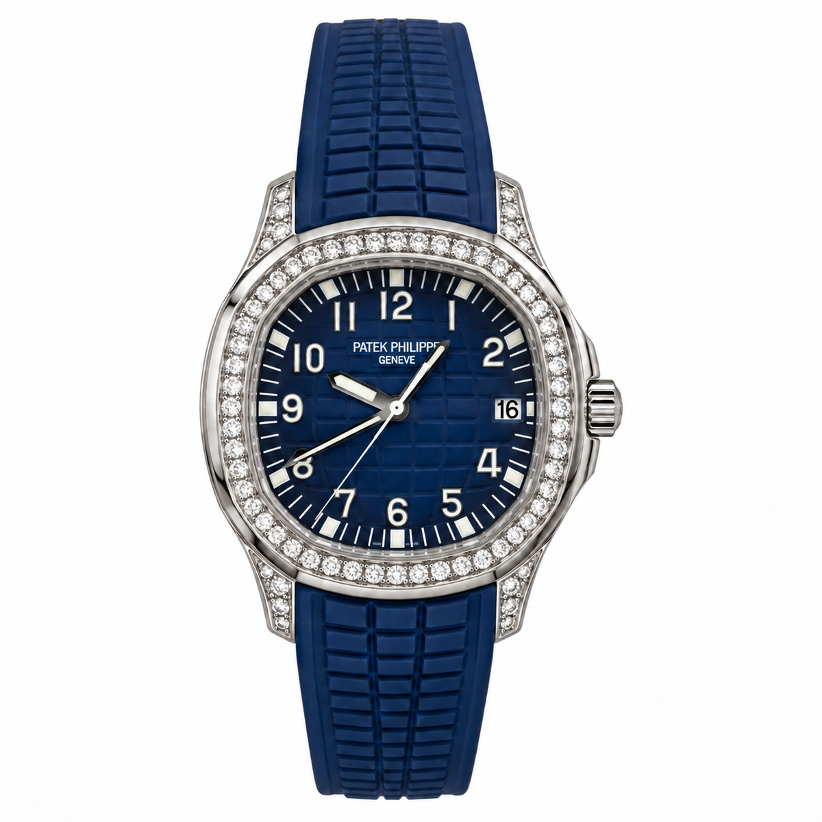 Patek Philippe Aquanaut Diamond Blue Dial Ladies
