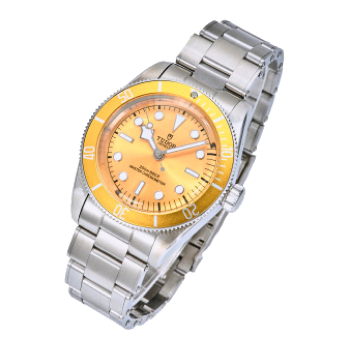 Tudor Black Bay Steel Yellow Bezel Yellow Dial Steel Bracelet Watch 41mm