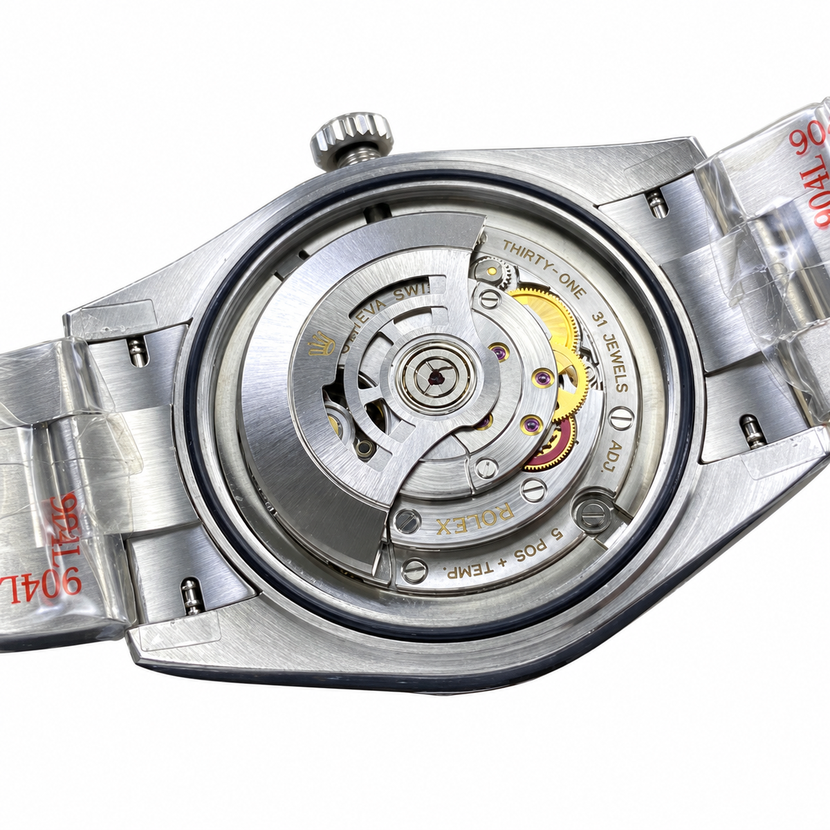 Rolex Oyster Perpetual 41 Celebration Motif Dial 904L Steel Watch