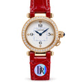 Cartier Pasha Rose Gold Diamond Bezel Red Leather Watch