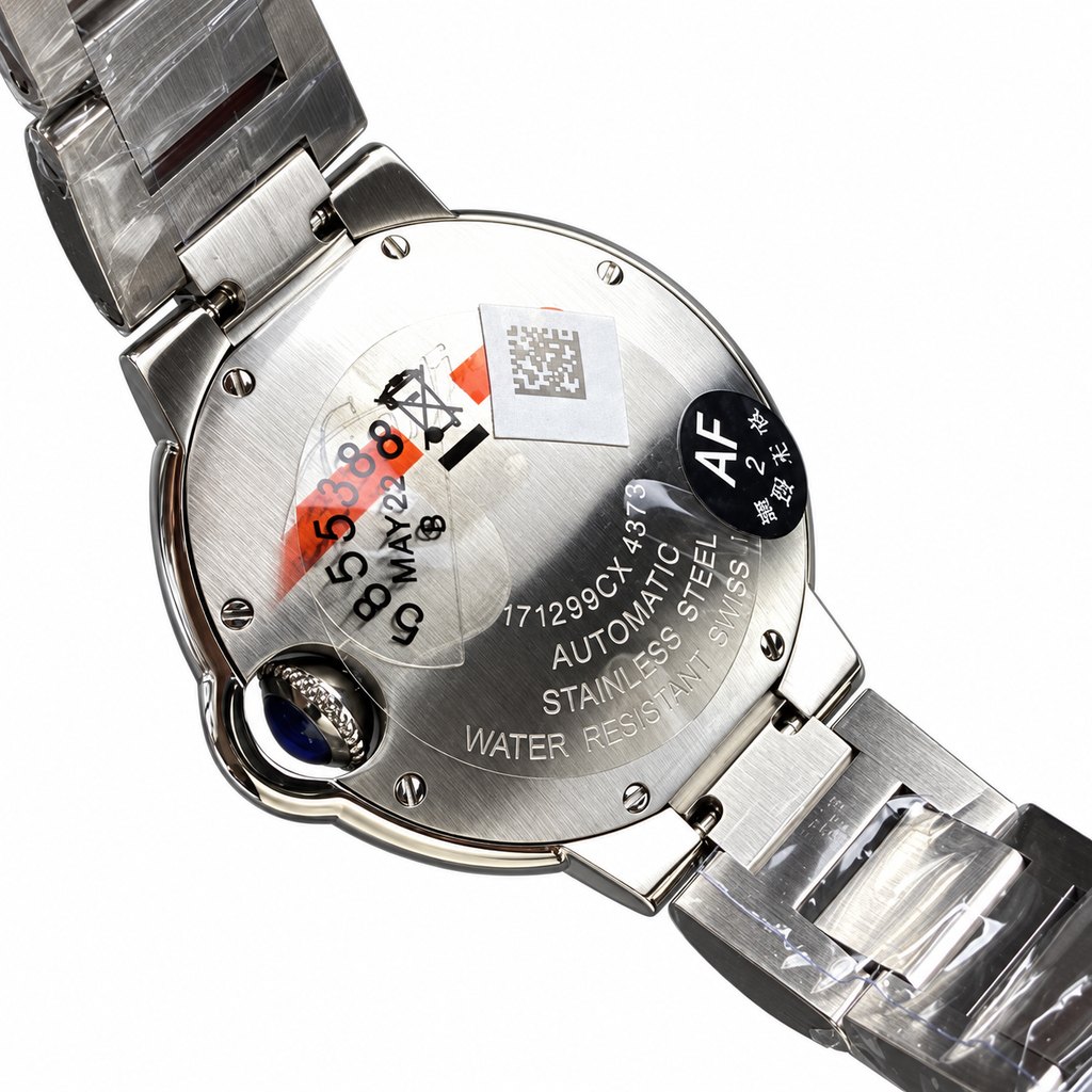 Cartier Ballon Bleu de Cartier 33mm Stainless Steel Silver Dial Roman Numeral Steel Bracelet Automatic Watch