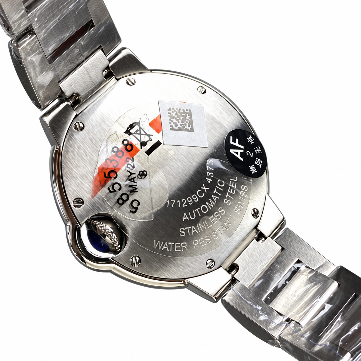 Cartier Ballon Bleu de Cartier 33mm Stainless Steel Silver Dial Roman Numeral Steel Bracelet Automatic Watch