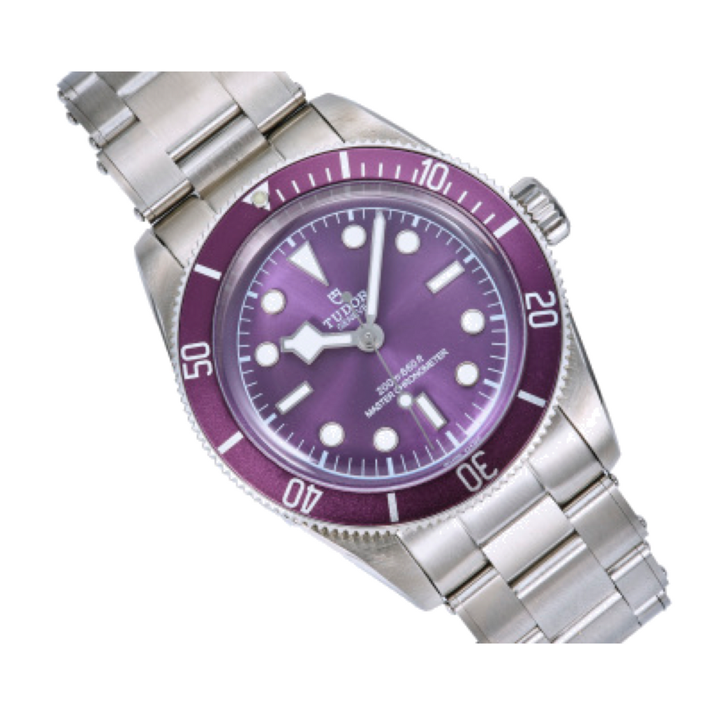 Tudor Black Bay Steel Purple Bezel Purple Dial Steel Bracelet Watch 41mm
