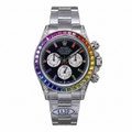 Rolex Cosmograph Daytona Rainbow 40mm White Gold Chronograph Watch
