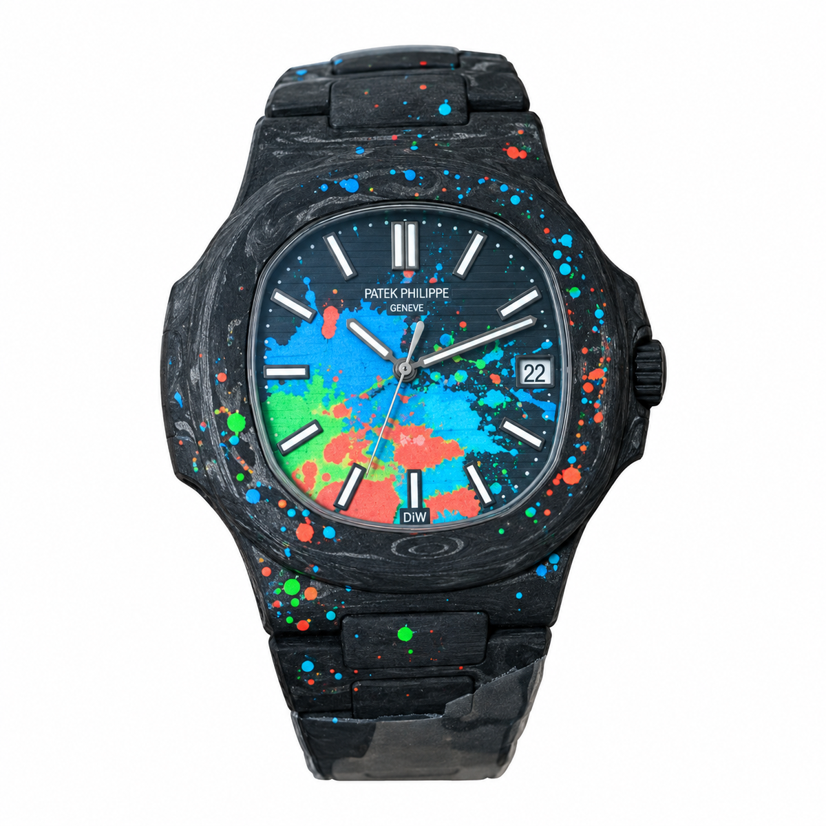 Patek Philippe Nautilus DiW Forged Carbon Splash Art Edition