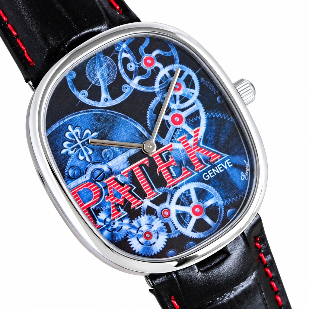 Patek Philippe Men's Watch – Rectangular Steel Automatic