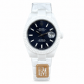 Rolex Datejust Blue Dial White Ceramic 41mm