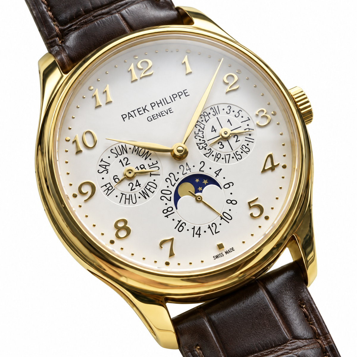 Patek Philippe Grand Complications 3940J Yellow Gold Perpetual Calendar Ivory Dial
