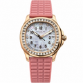 Patek Philippe Aquanaut Luce Rose Gold Diamond MOP Dial Pink Strap 35.6mm
