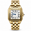 Cartier Panthère de Cartier Large 18k Yellow Gold White Dial Gold Bracelet Watch