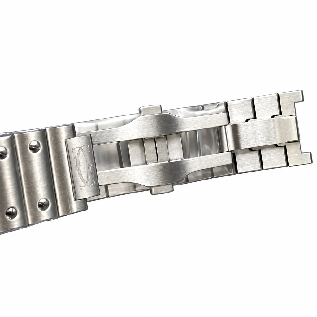 Cartier Santos de Cartier Blue Dial Steel Automatic Watch