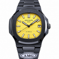 Patek Philippe Nautilus AET Remould Black Ceramic Yellow Dial AMG
