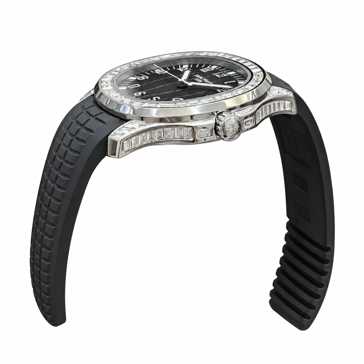 Patek Philippe Aquanaut Diamond Bezel Black Dial