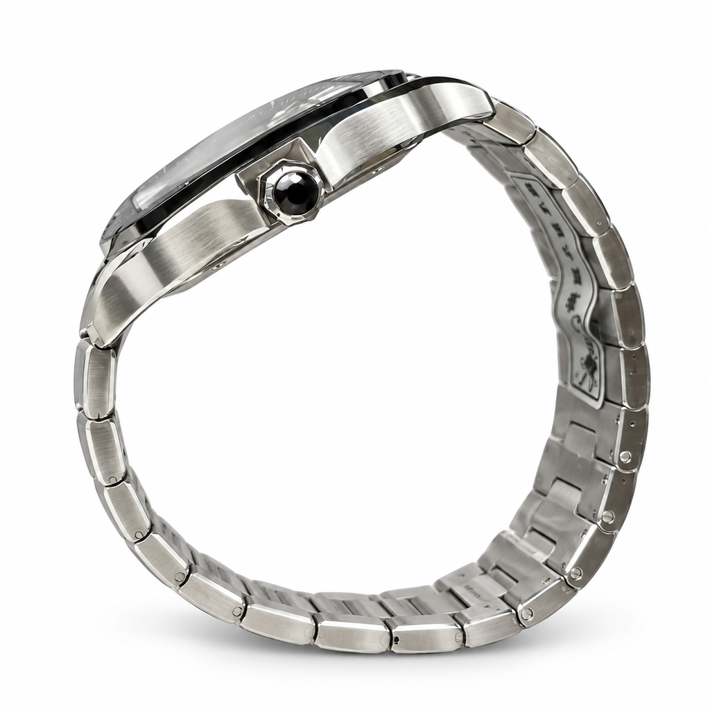 Cartier Santos de Cartier Large Stainless Steel Automatic Steel Bracelet Watch