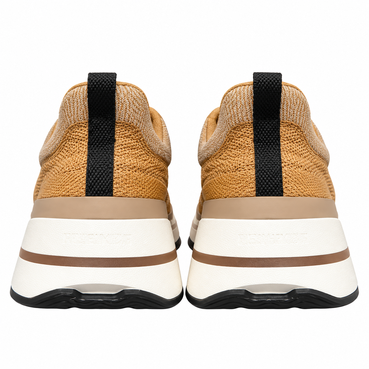 Hermès Tan Leather & Mesh Low-Top Sneakers