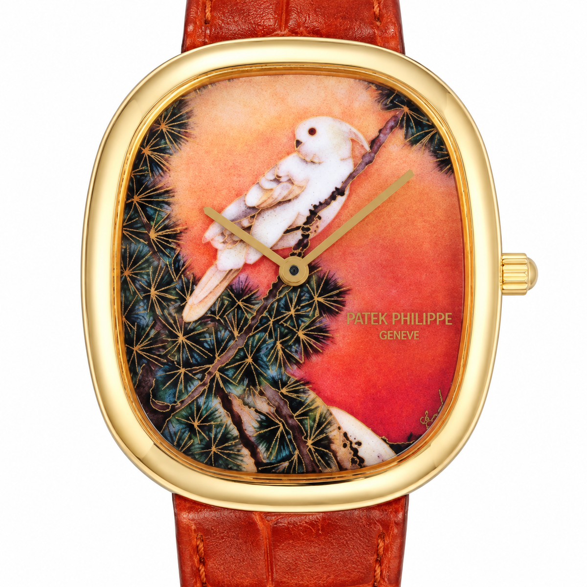 Patek Philippe Men's Watch – Rectangular Steel Automatic