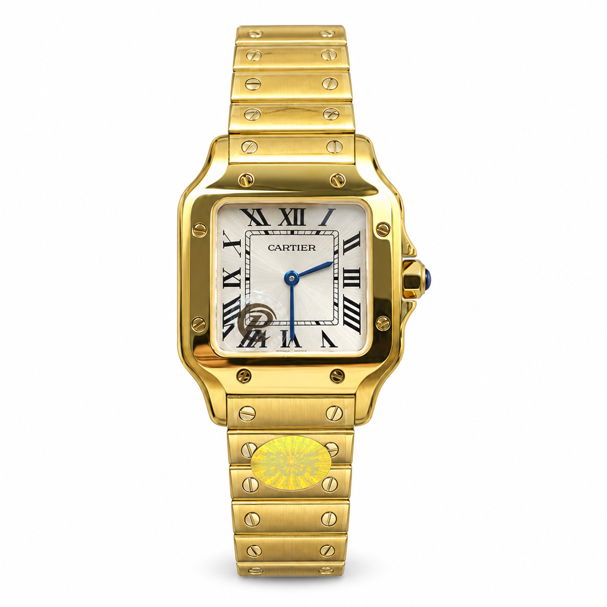 Cartier Santos de Cartier Yellow Gold White Dial Watch