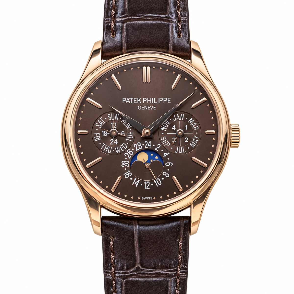 Patek Philippe Grand Complications 5327R Rose Gold Perpetual Calendar Chocolate Dial