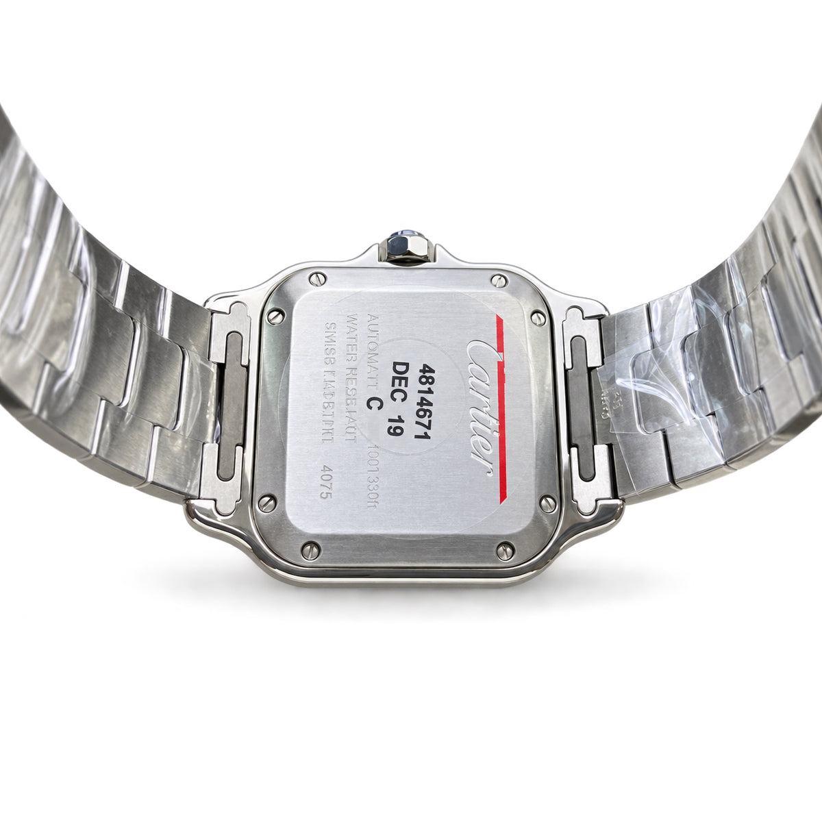 Cartier Santos de Cartier Steel White Dial Automatic Watch XL