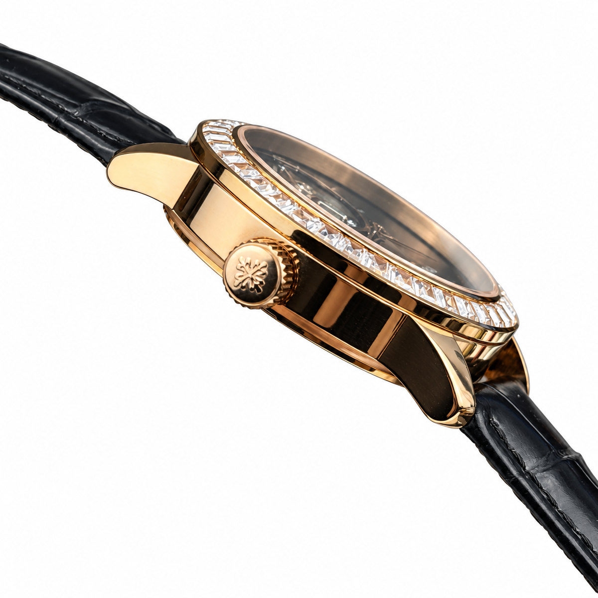 Patek Philippe Calatrava Tourbillon Diamond Bezel Aventurine Rose Gold