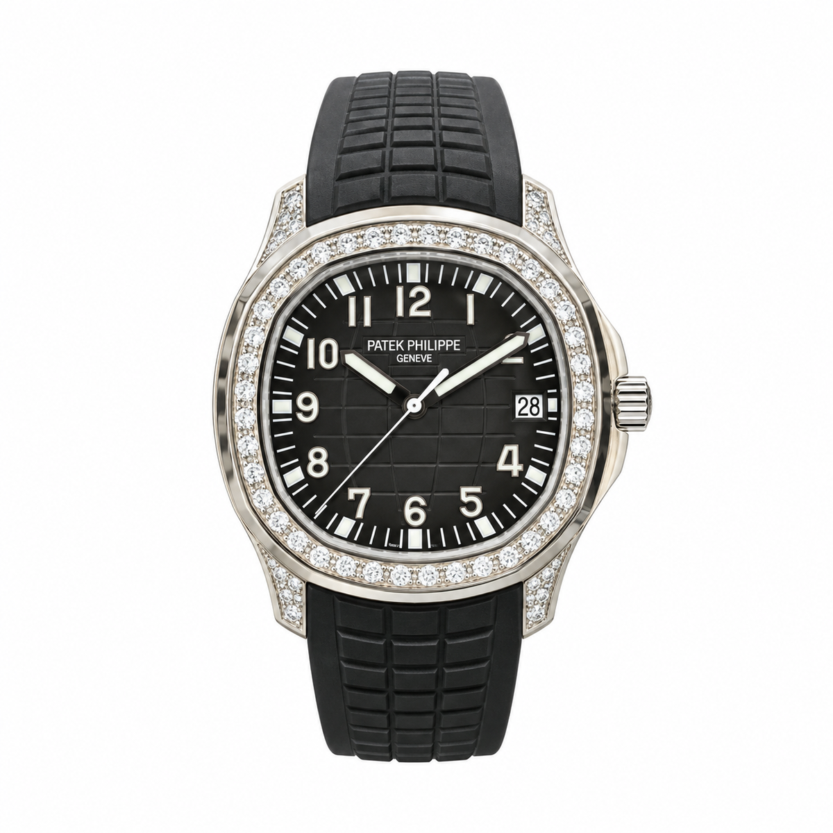Patek Philippe Aquanaut Diamond Bezel Black Dial