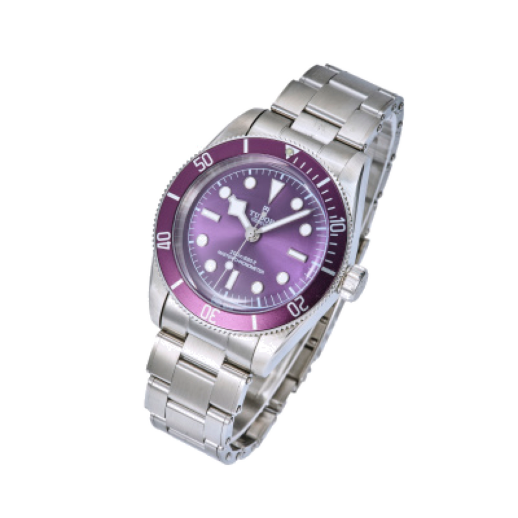 Tudor Black Bay Steel Purple Bezel Purple Dial Steel Bracelet Watch 41mm