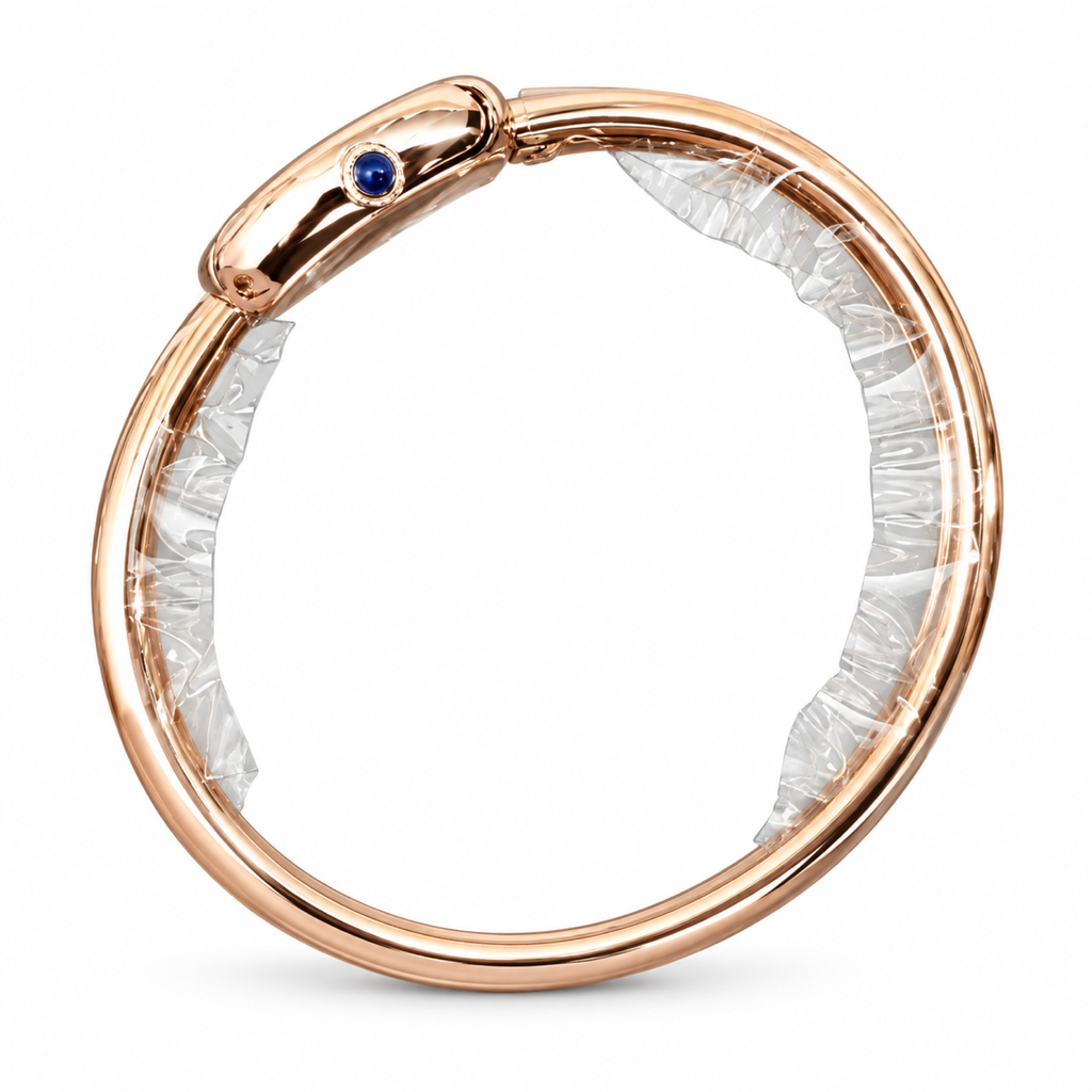 Cartier Baignoire Mini 18k Rose Gold Ivory Dial Rose Gold Bangle Bracelet Watch