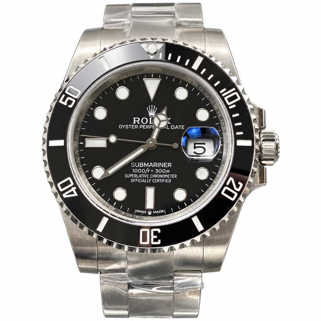 Rolex Submariner Date Oystersteel Black Ceramic Bezel Black Dial Oyster Bracelet Watch 40mm