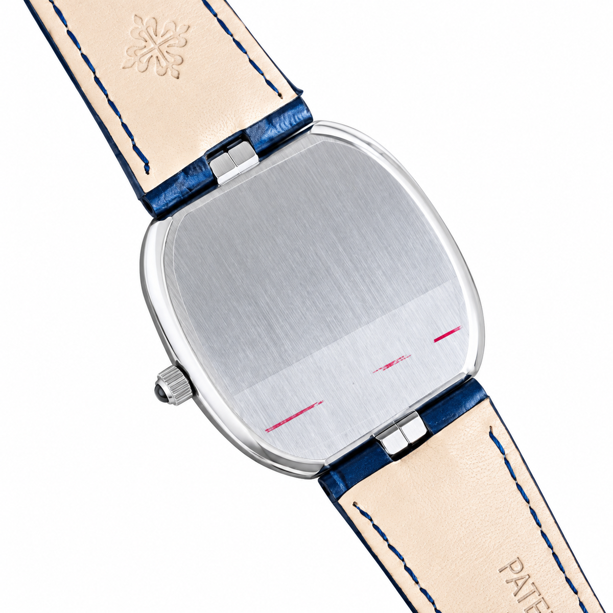 Patek Philippe Men's Watch – Rectangular Steel Automatic