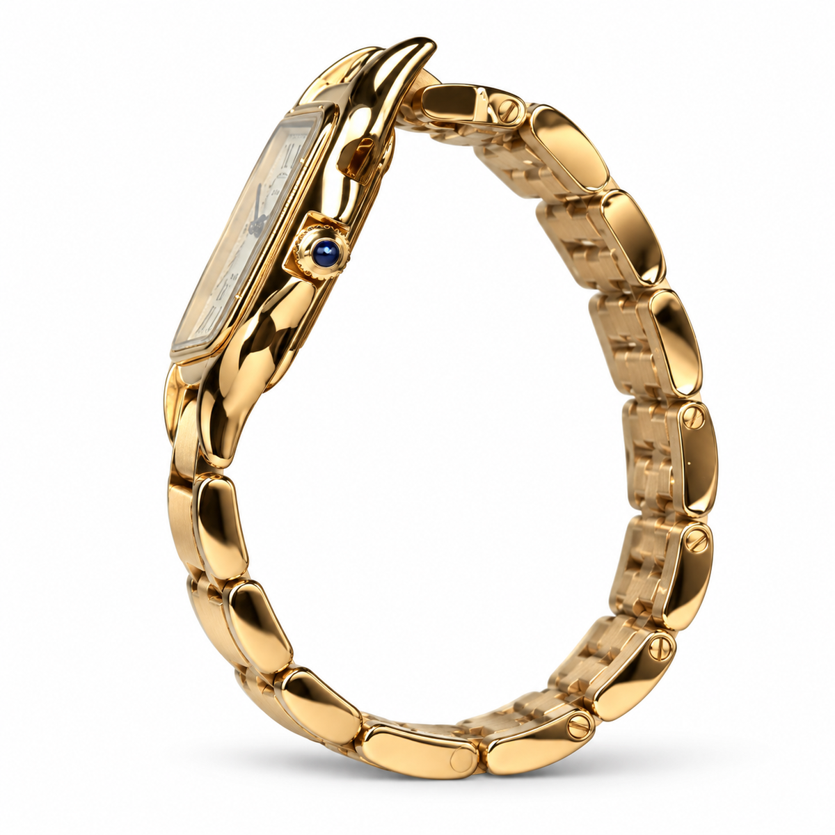Cartier Panthère de Cartier Large 18k Yellow Gold White Dial Gold Bracelet Watch
