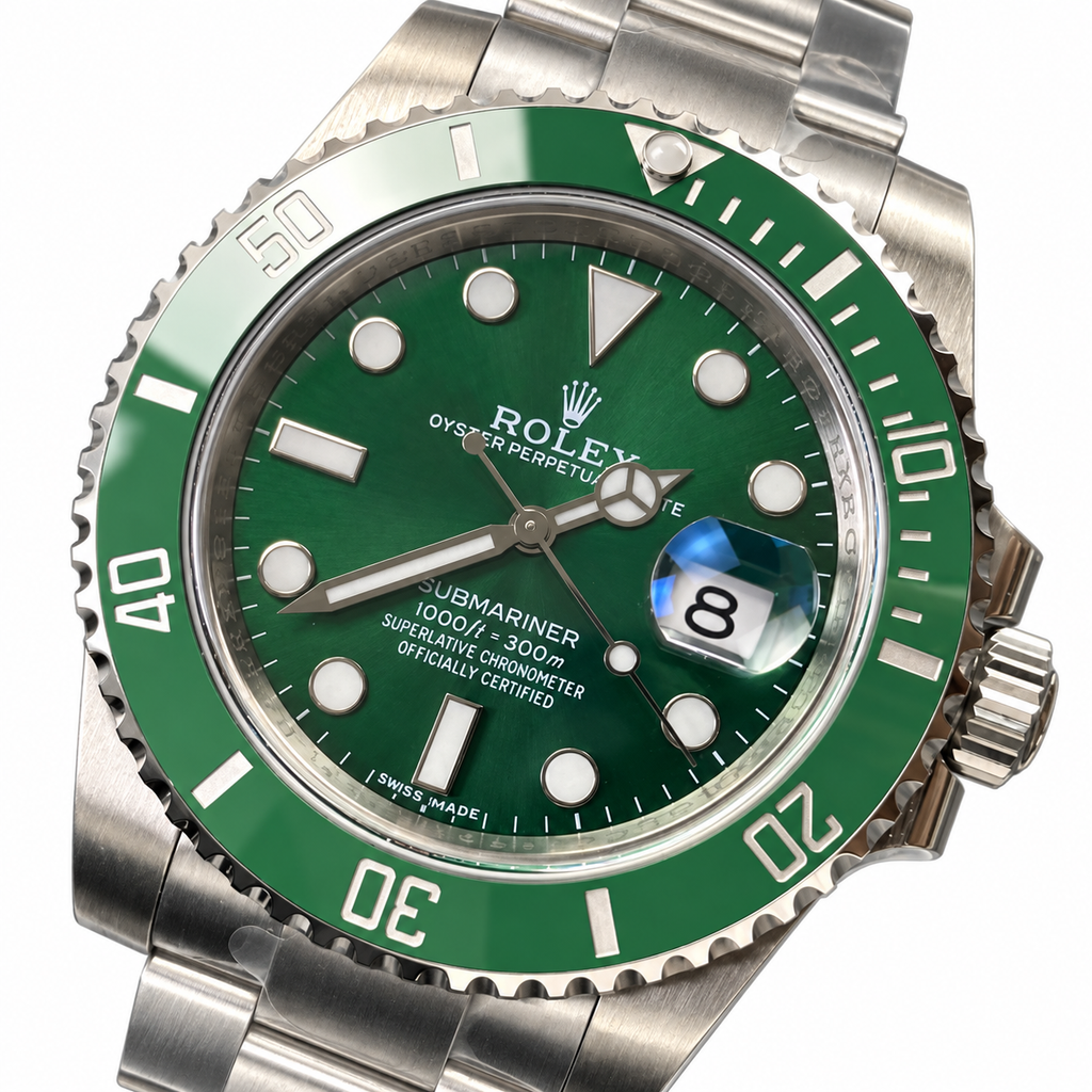 Rolex Submariner Date Oystersteel Green Ceramic Bezel Green Dial Oyster Bracelet Watch 40mm