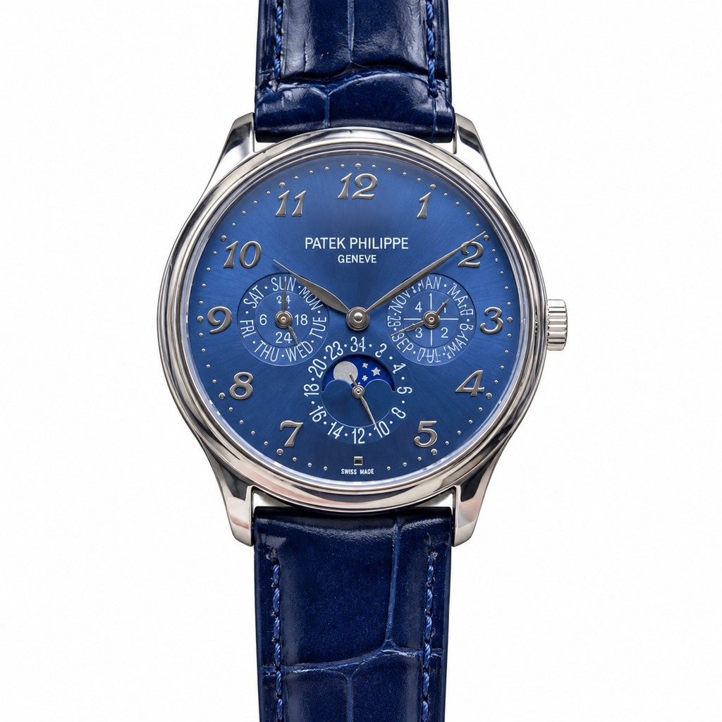 Patek Philippe Grand Complications 5374P Platinum Blue Perpetual Calendar