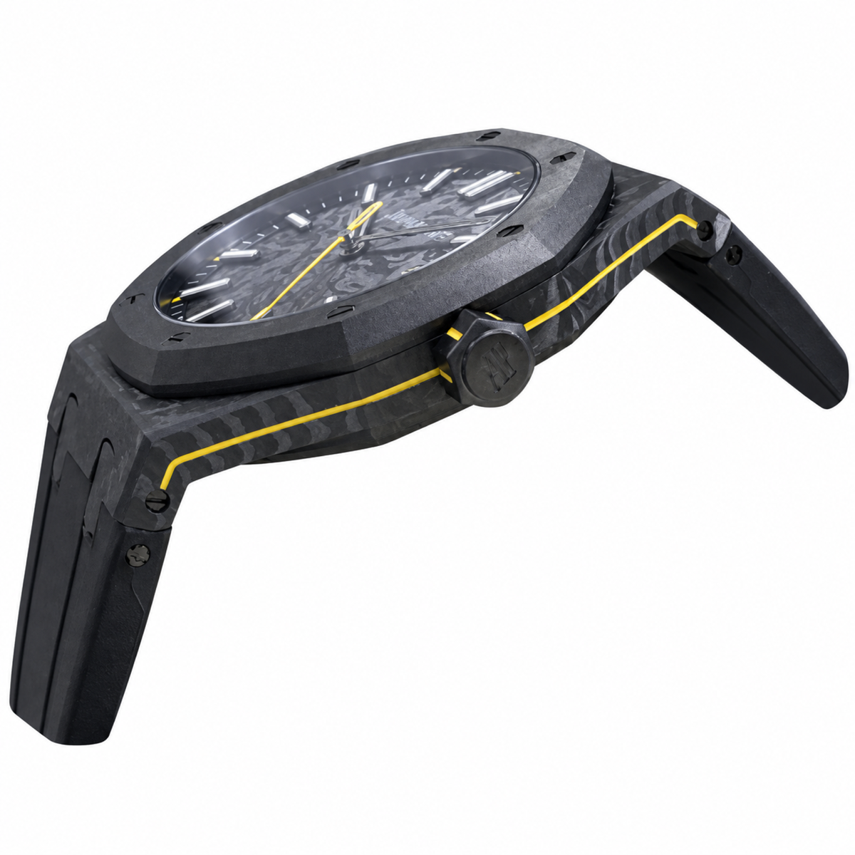 NORQAIN Independence 40mm Carbon Black Yellow Watch
