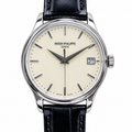 Patek Philippe Calatrava Steel Cream Dial Hunter Case 39mm