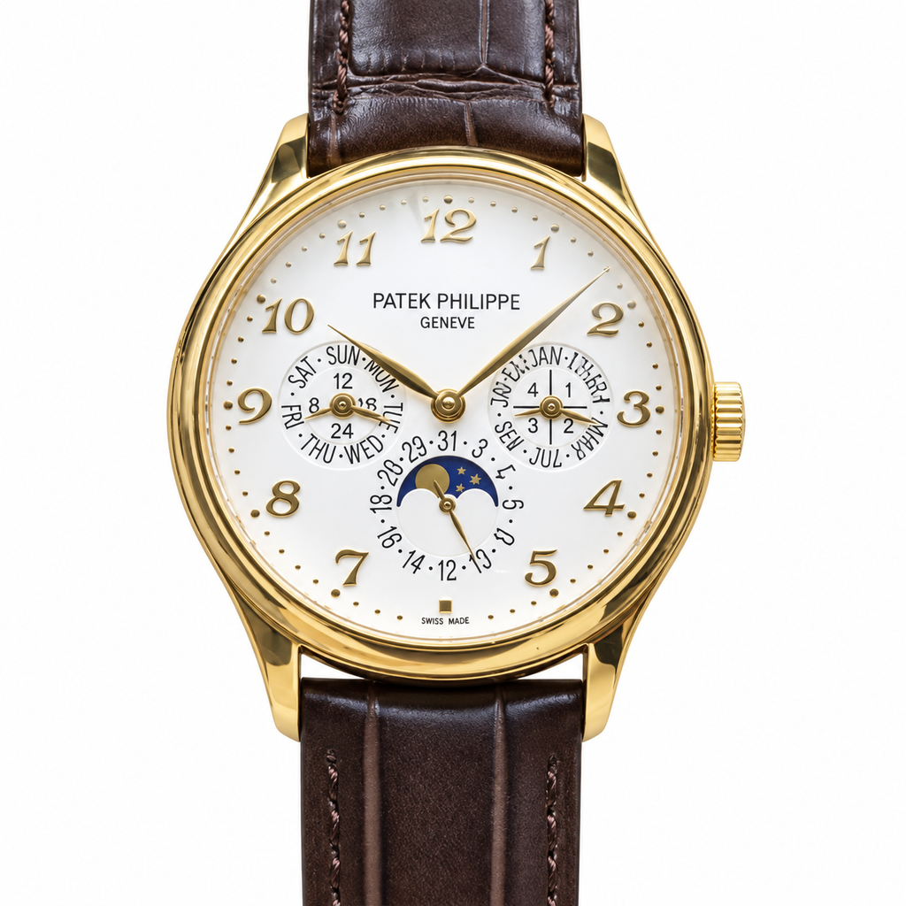 Patek Philippe Grand Complications 3940J Yellow Gold Perpetual Calendar Ivory Dial