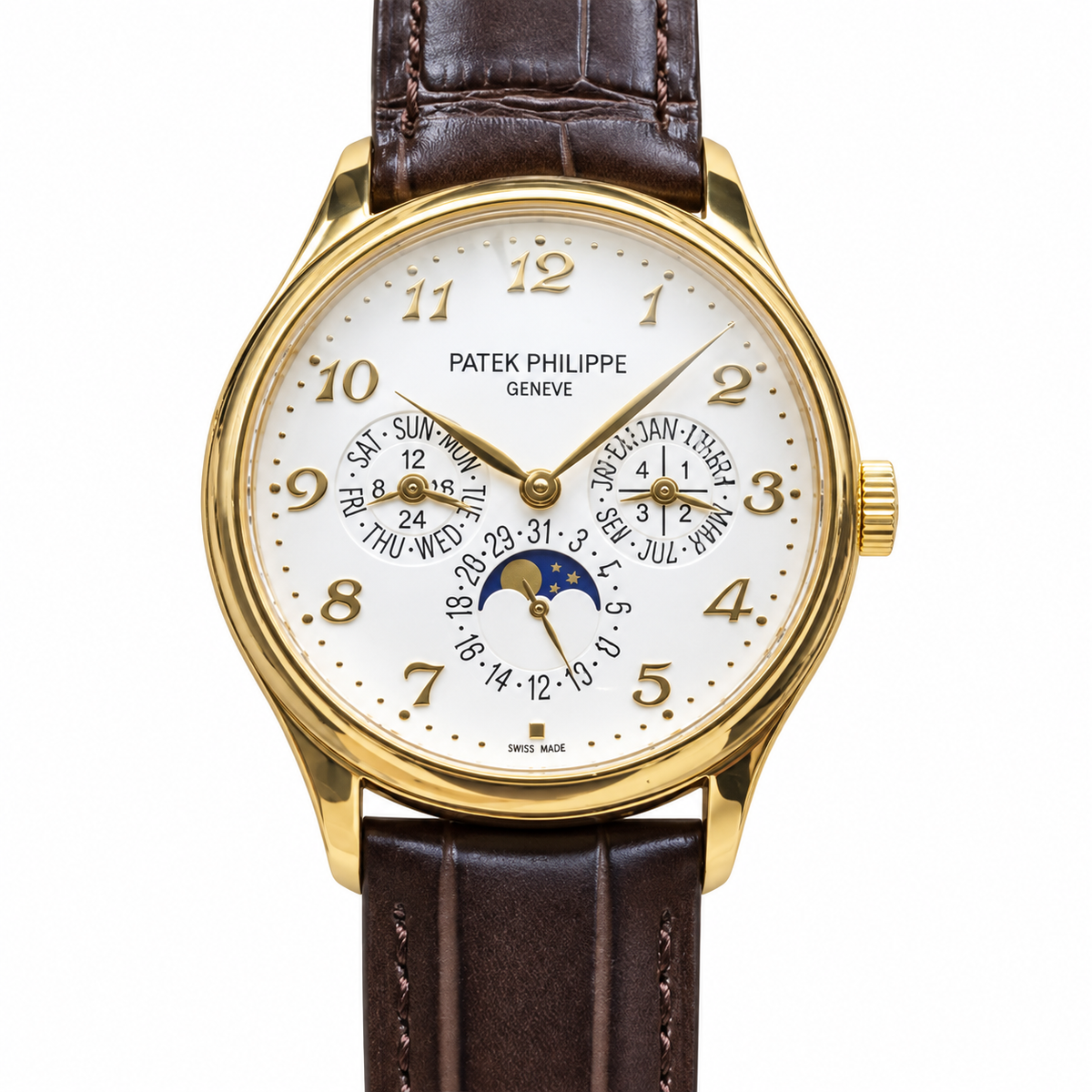Patek Philippe Grand Complications 3940J Yellow Gold Perpetual Calendar Ivory Dial