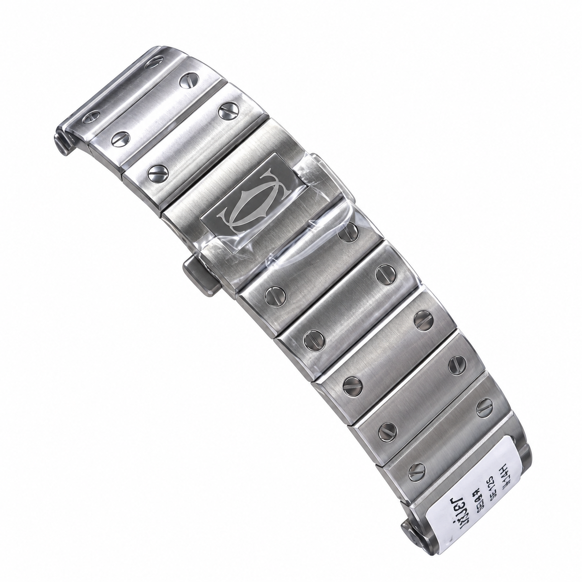 Cartier Santos de Cartier Large Stainless Steel Blue Dial Steel Bracelet Automatic Watch