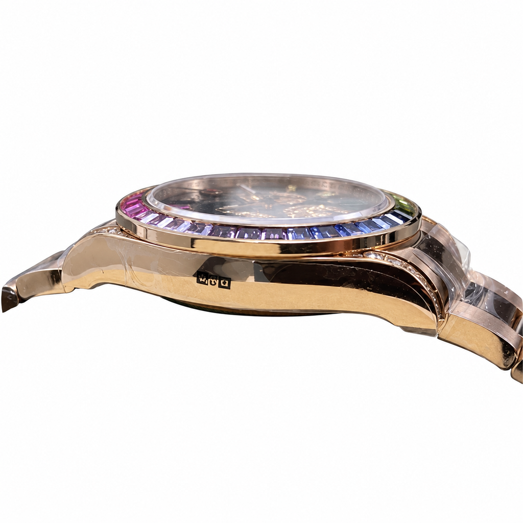 Rolex Cosmograph Daytona Rainbow 40mm Rose Gold Chronograph Watch