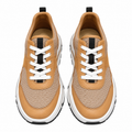 Hermès Tan Leather & Mesh Low-Top Sneakers