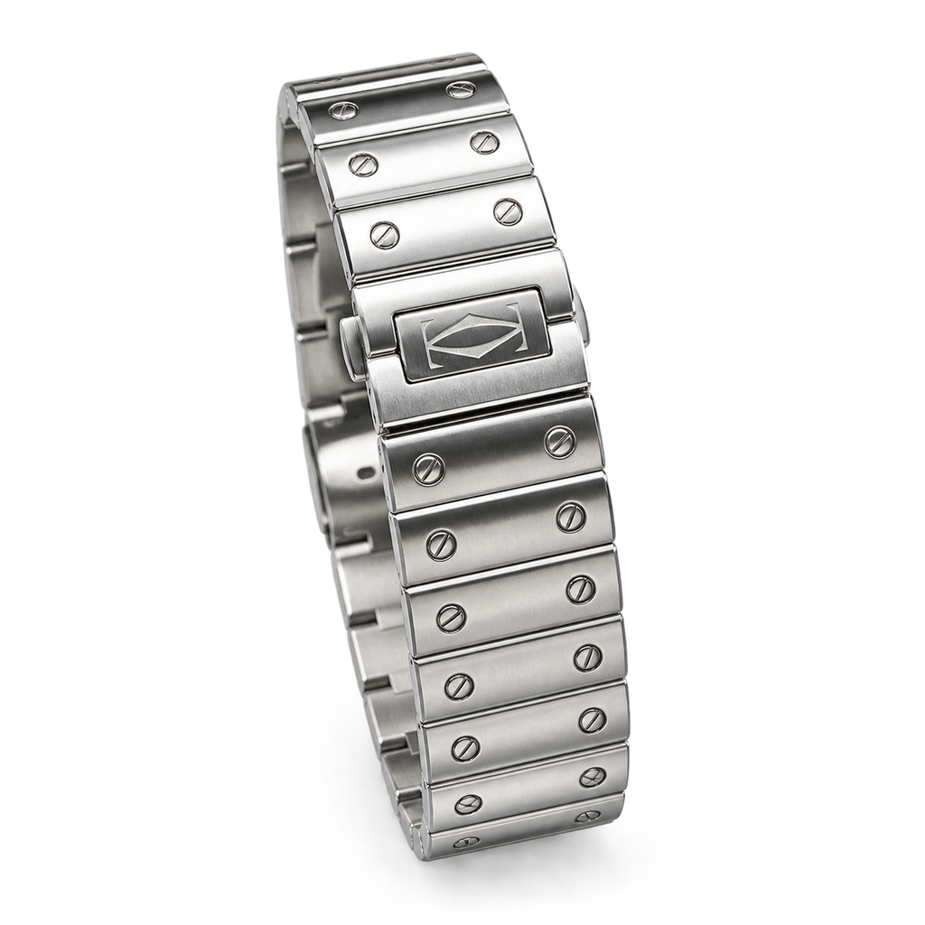 Cartier Santos de Cartier Large Stainless Steel Automatic Steel Bracelet Watch