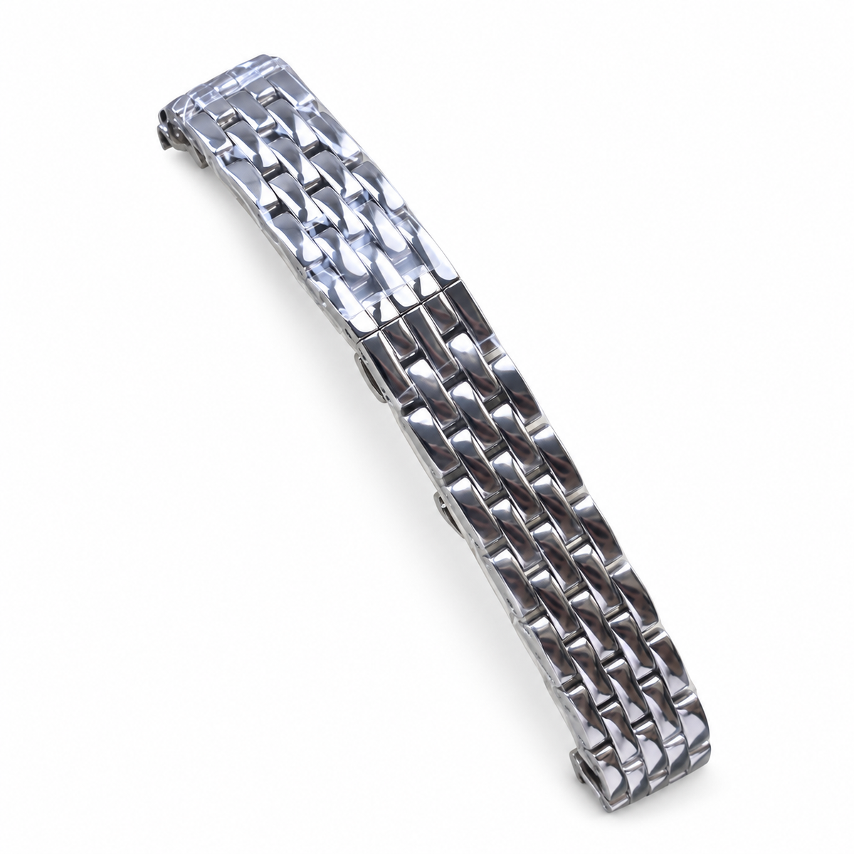 Cartier Panthère de Cartier Small Stainless Steel White Dial Roman Numeral Steel Bracelet Quartz Watch