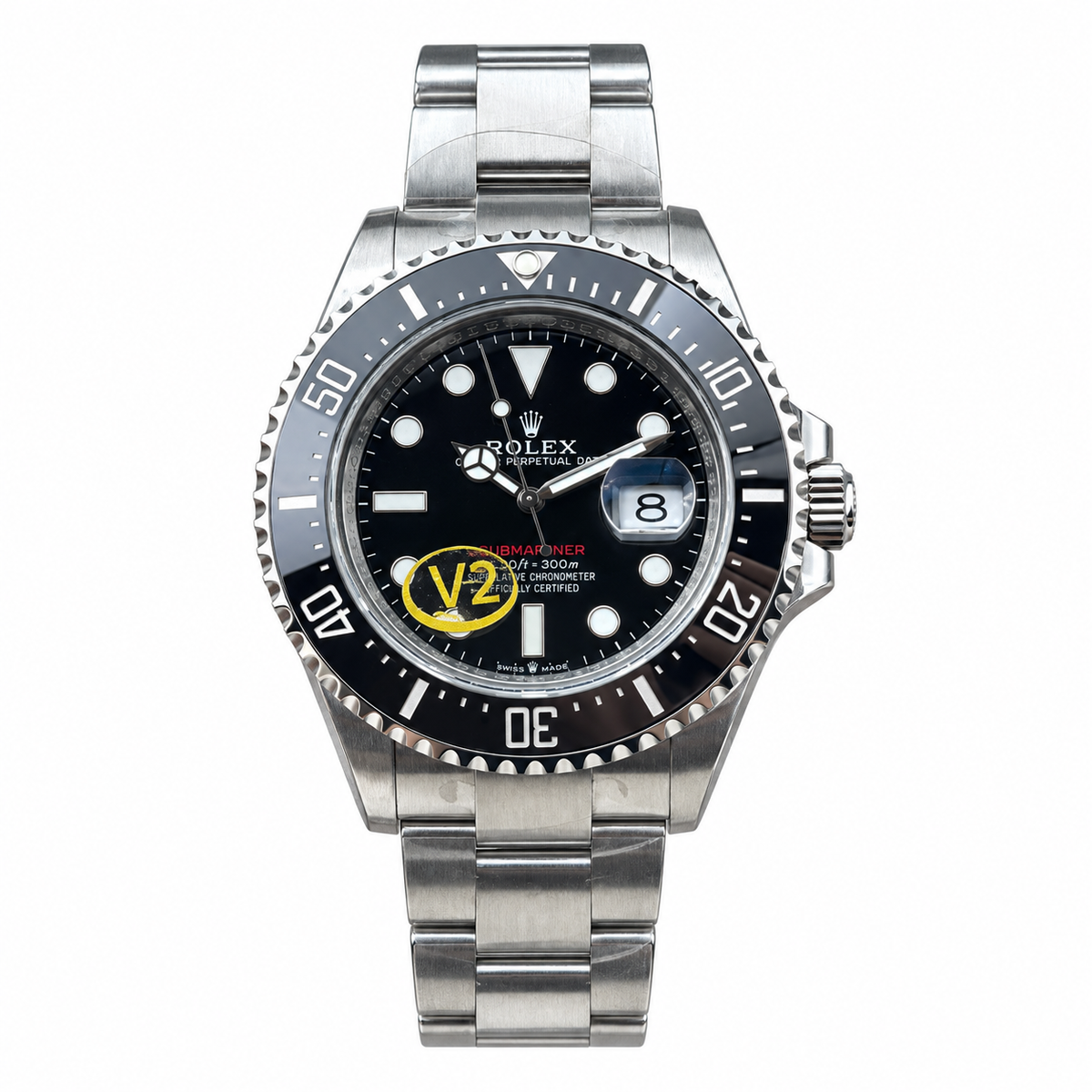 Rolex Submariner Date Black Dial Ceramic Bezel Oyster Bracelet Oystersteel