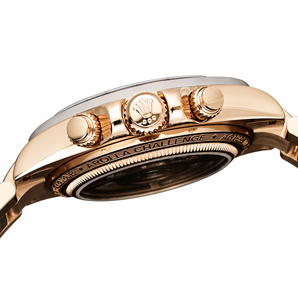 Rolex Cosmograph Daytona 18K Everose Gold Skeleton Dial Oyster Bracelet Watch 40mm